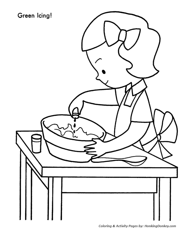 Christmas cookies coloring pages