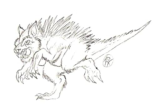 Cryptid chupacabra by kaijulord on