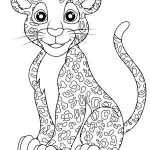 Leopard coloring pages printable for free download