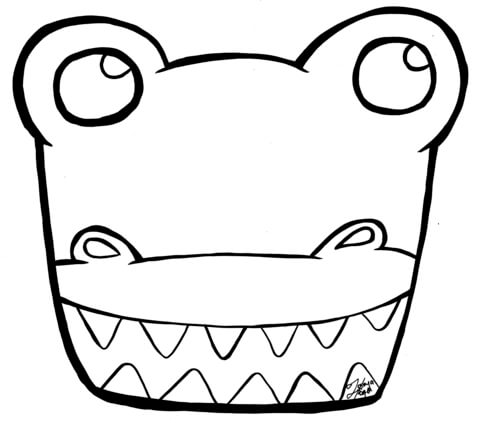 Crocodile coloring page free printable coloring pages