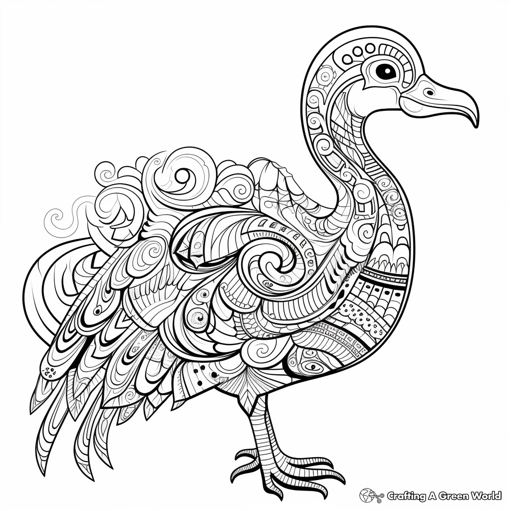Dodo bird coloring pages