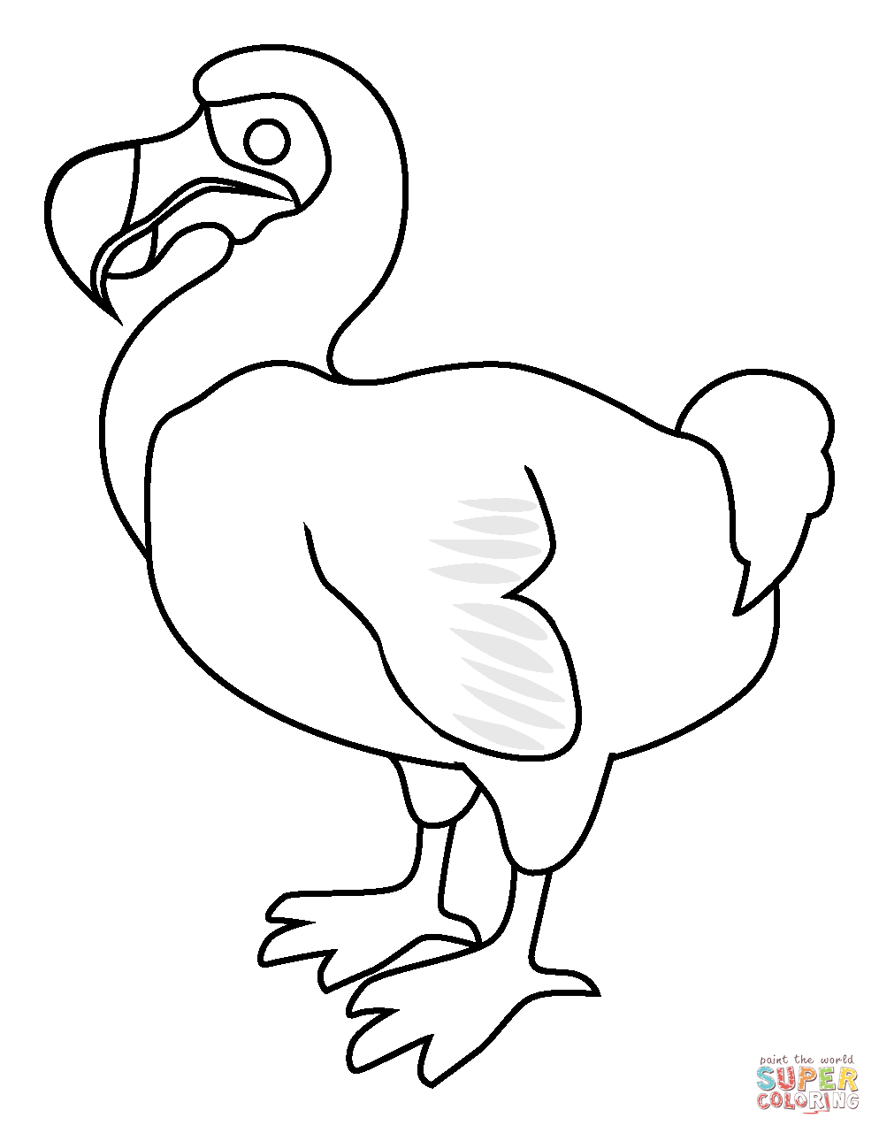 Dodo emoji coloring page free printable coloring pages
