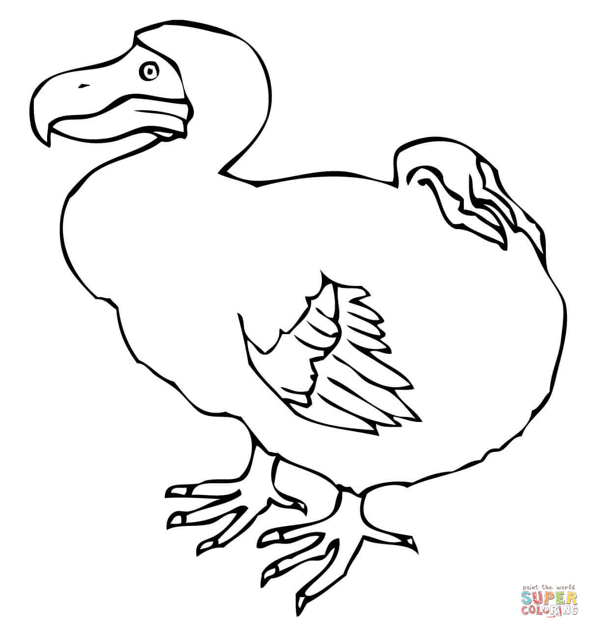 Dodo bird coloring page free printable coloring pages