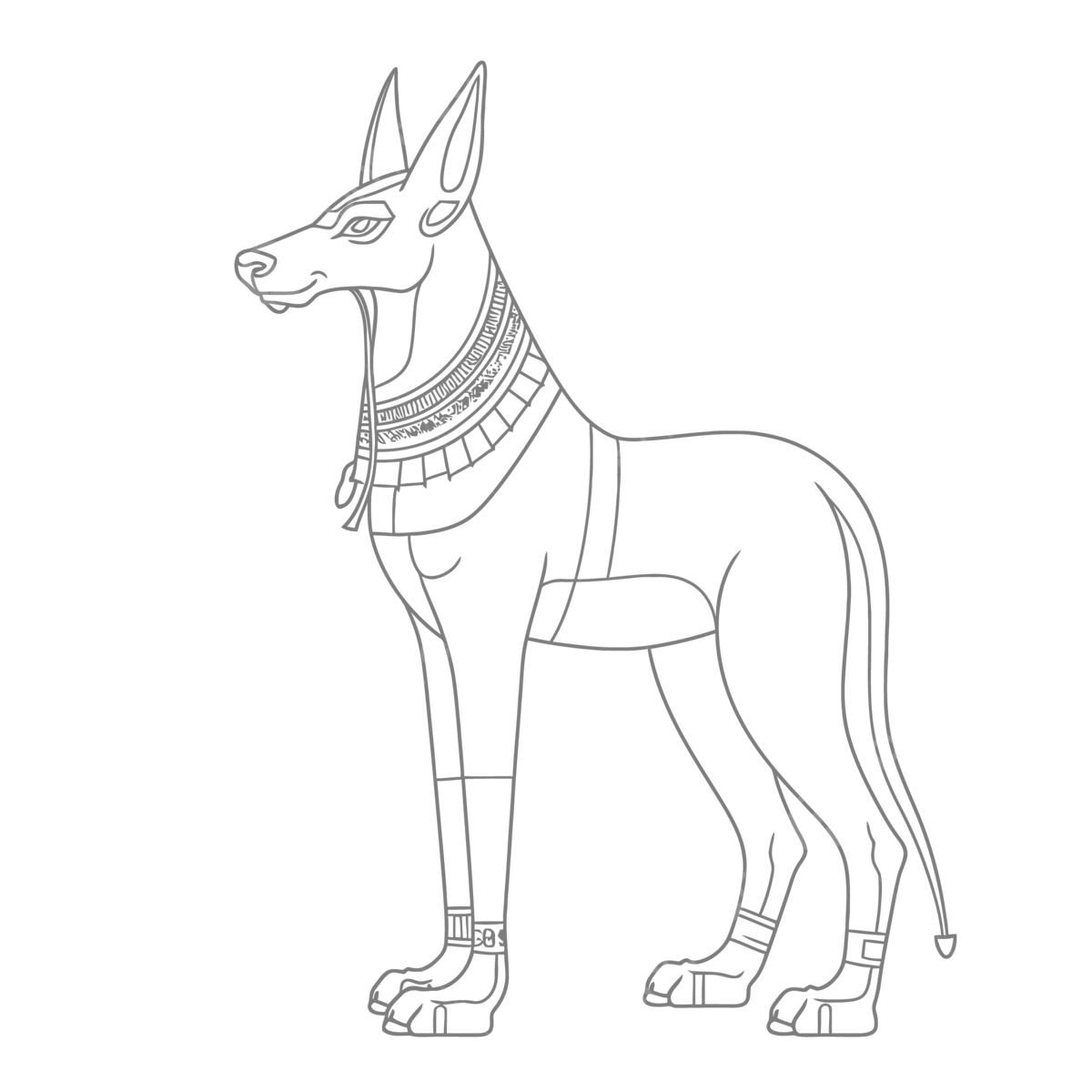 Egyptian dog drawing outline illustration coloring pages egyptian sketch vector dog drawing wing drawing rat drawing png and vector with transparent background for free download