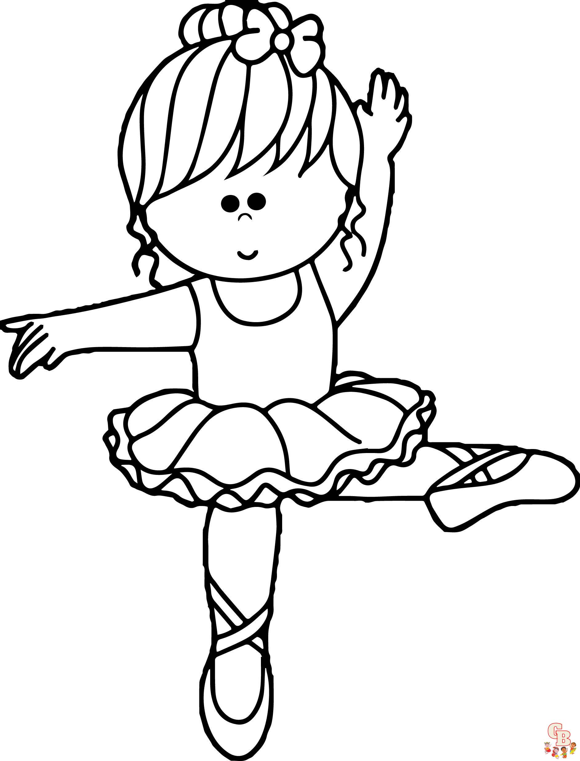 Beautiful ballerina coloring pages for kids printable and free