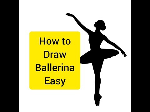 How to draw ballerina step by step
