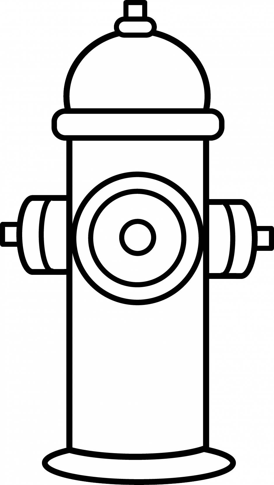 Fire hydrant drawing easy