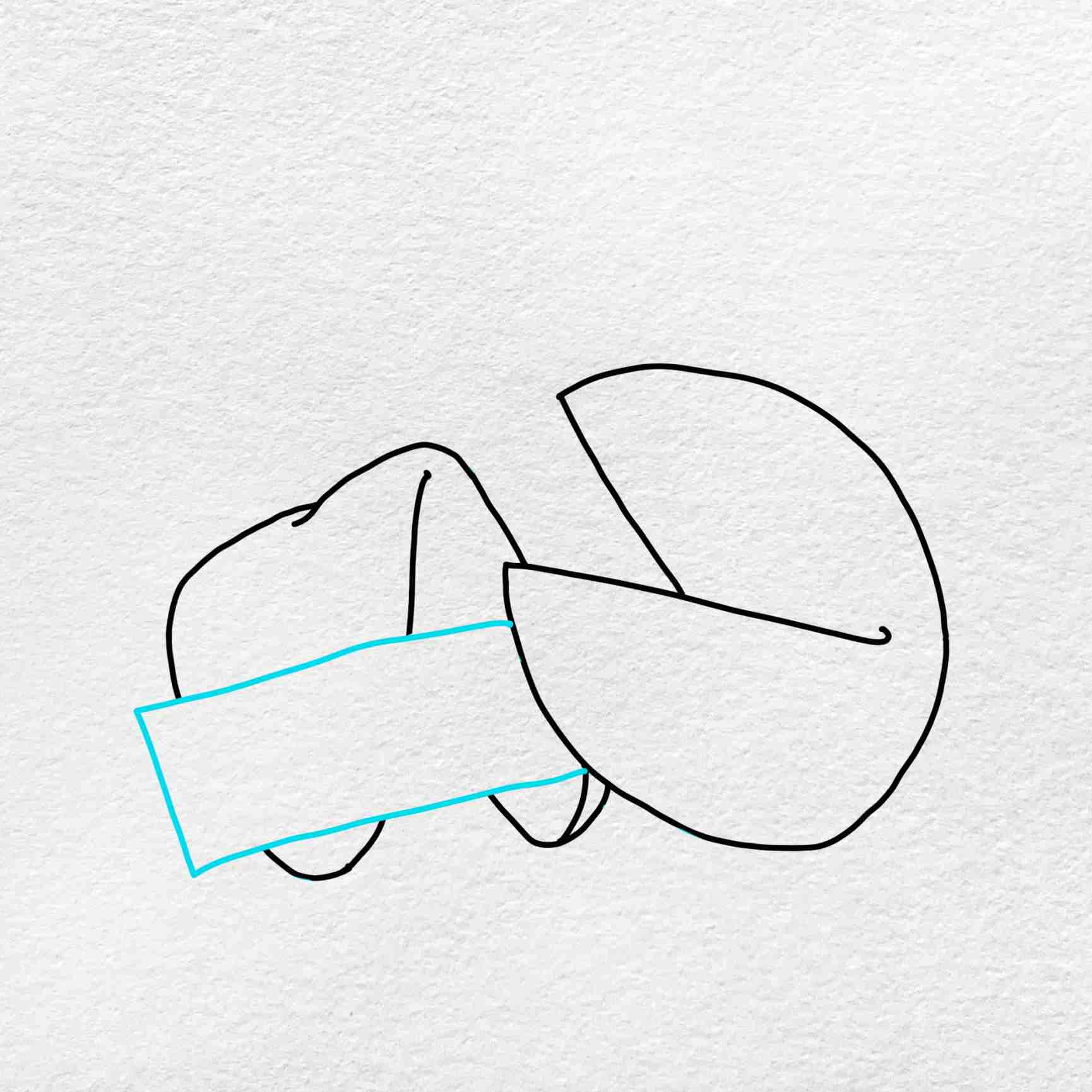 How to draw a fortune cookie