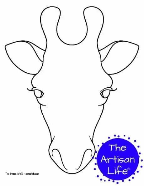 Free printable giraffe outlines templates giraffe coloring pages giraffe crafts giraffe