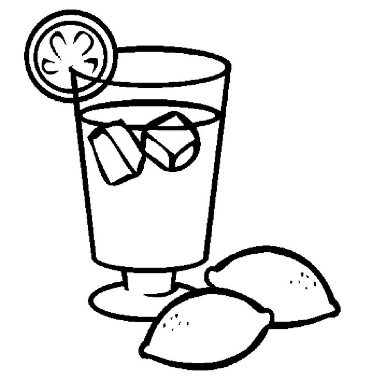 Iced drinks juice coloring pages for kids coloring pages for kids quáº cam quáº chã con