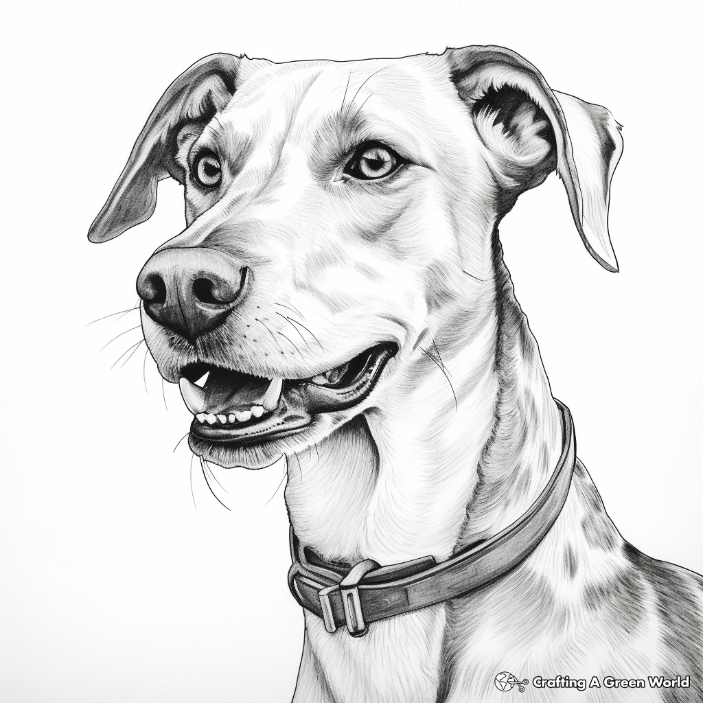 Greyhound coloring pages