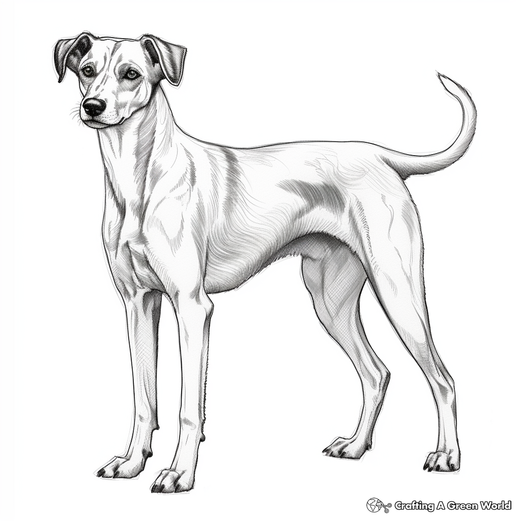 Greyhound coloring pages