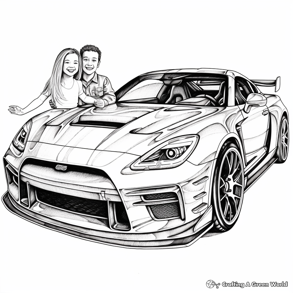 Supercar coloring pages