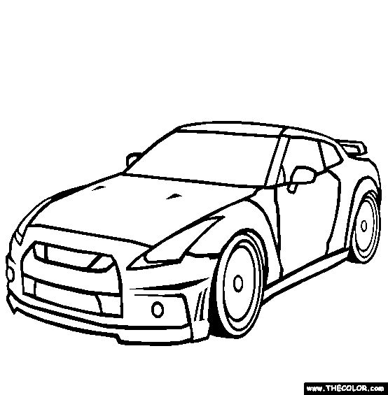 Nissan gtr coloring page free nissan gtr online nissan gtr gtr gtr drawing
