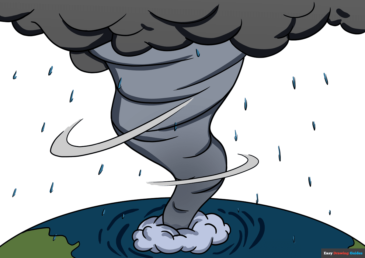 How to draw a hurricane