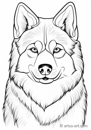 Husky coloring page for kids free download artus art dog coloring book monster coloring pages dog coloring page