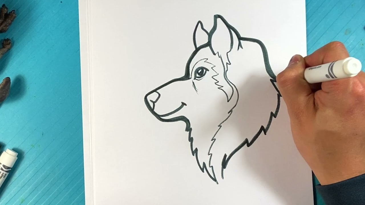 Easy how to draw a dog