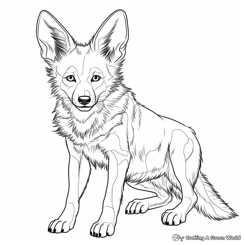 Jackal coloring pages