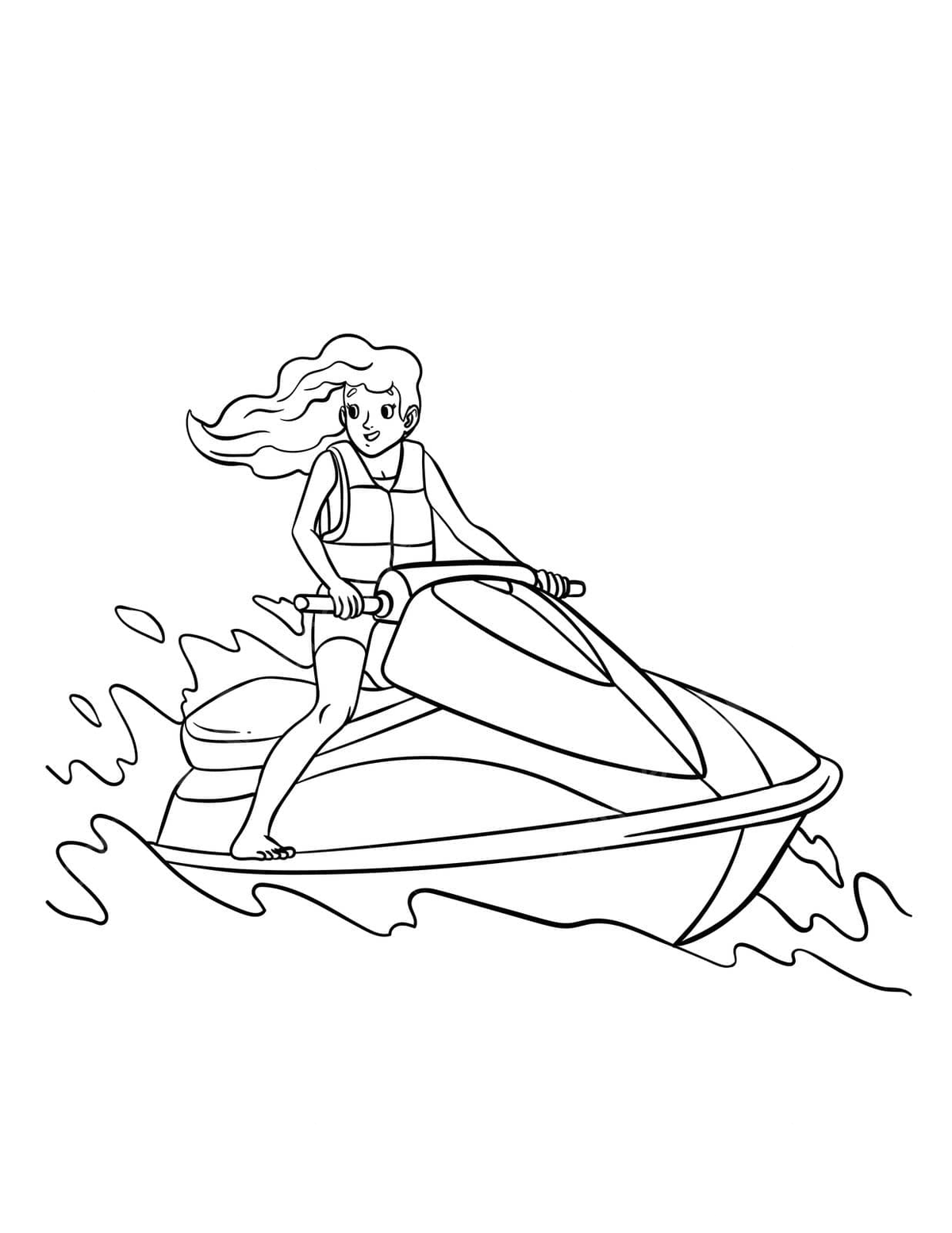 Jet ski isolated coloring page for kids drawing snow coloring book vector book drawing wing drawing snow drawing png and vector with transparent background for free download