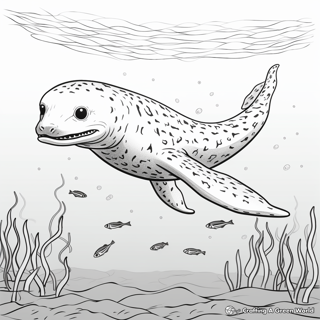 Leopard seal coloring pages