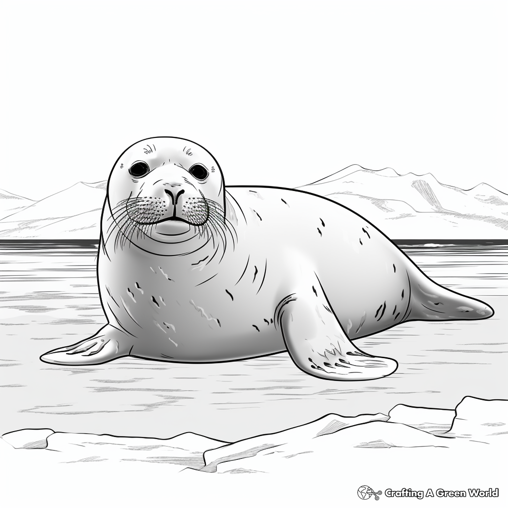 Leopard seal coloring pages