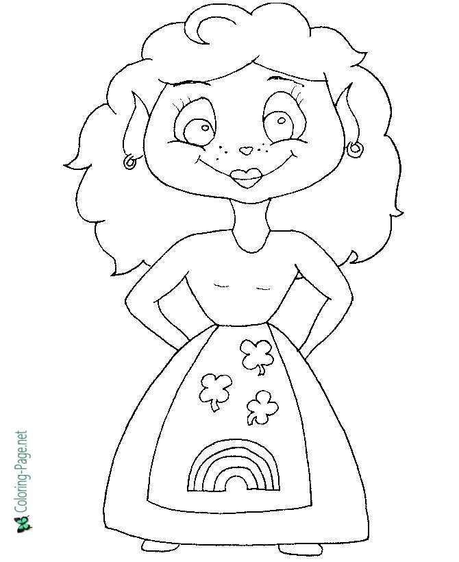 St patricks day coloring pages