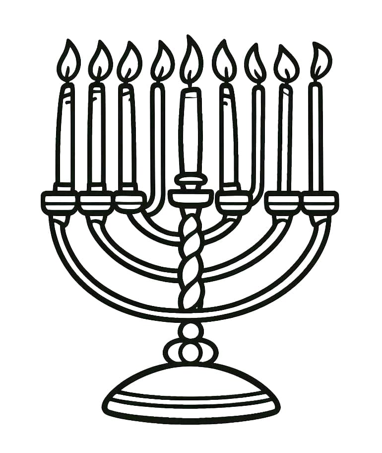 Menorah coloring pages