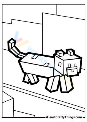 Minecraft cat worksheet