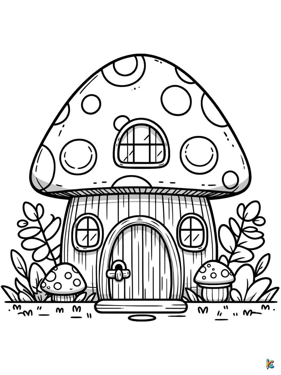 Mushroom coloring pages â