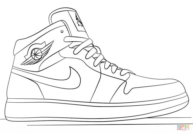 Great photo of nike coloring pages