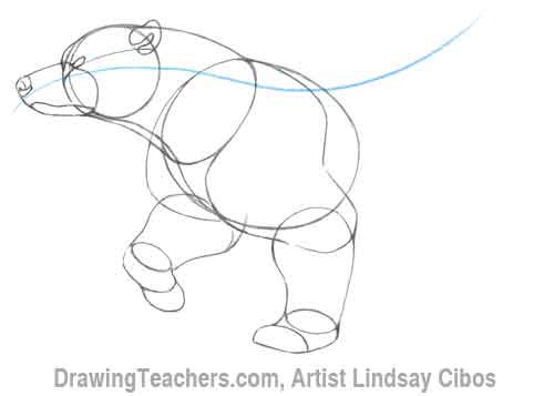 Cartoon polar bear