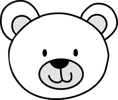 Bear face clip art