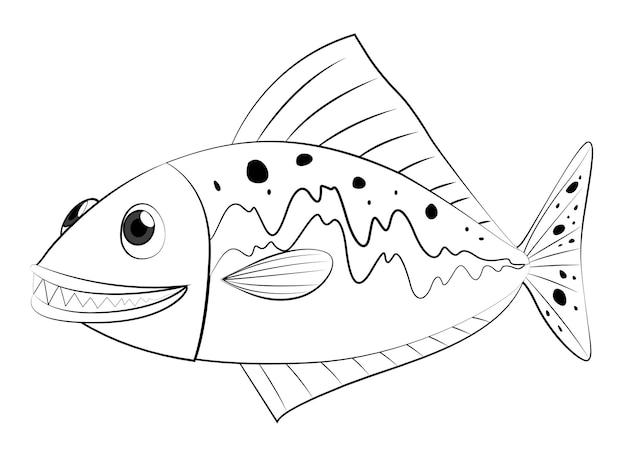 Page hand sketched redfish images