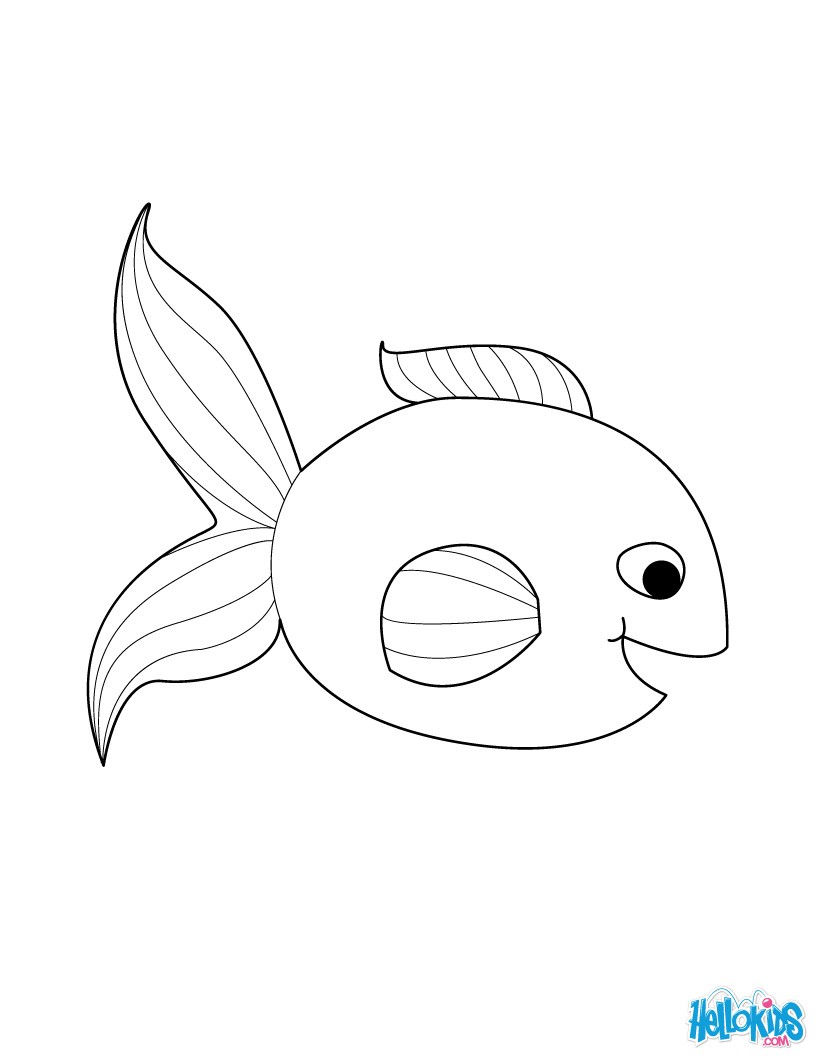 Red fish coloring pages