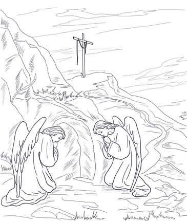 Empty tomb coloring page supercoloring sunday school coloring pages coloring pages empty tomb