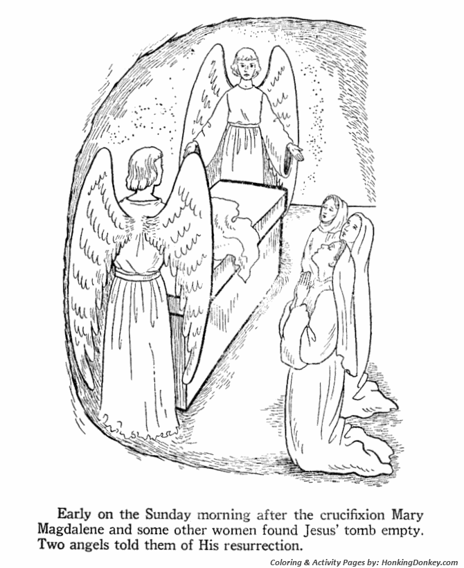 Easter bible coloring pages
