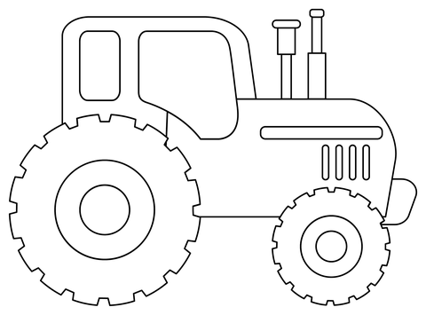 Tractor coloring page free printable coloring pages