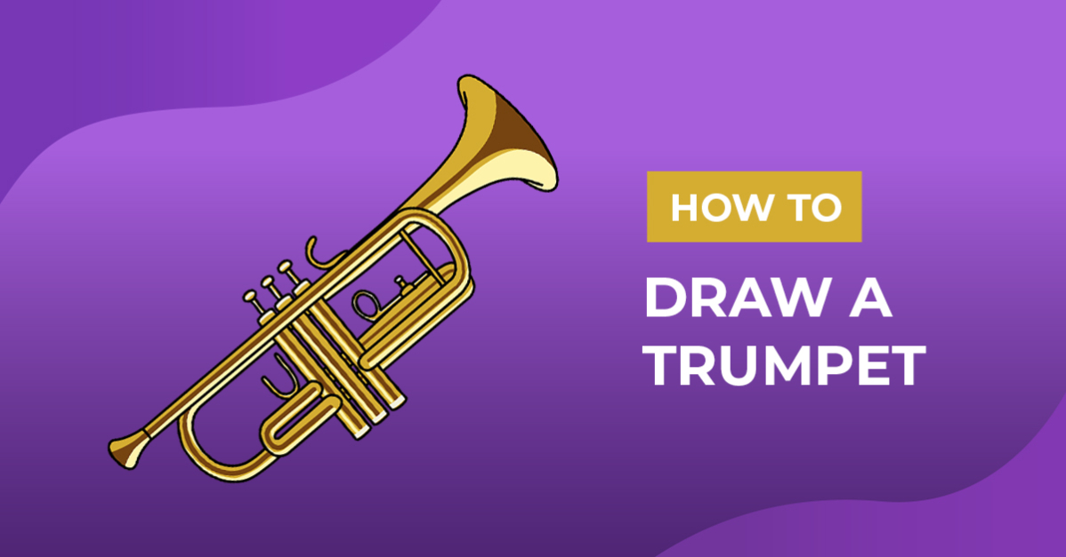 How to draw a trumpet design school