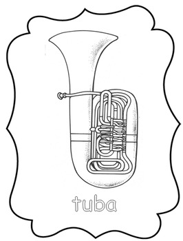 Instrument coloring pages by mrs breyne tpt