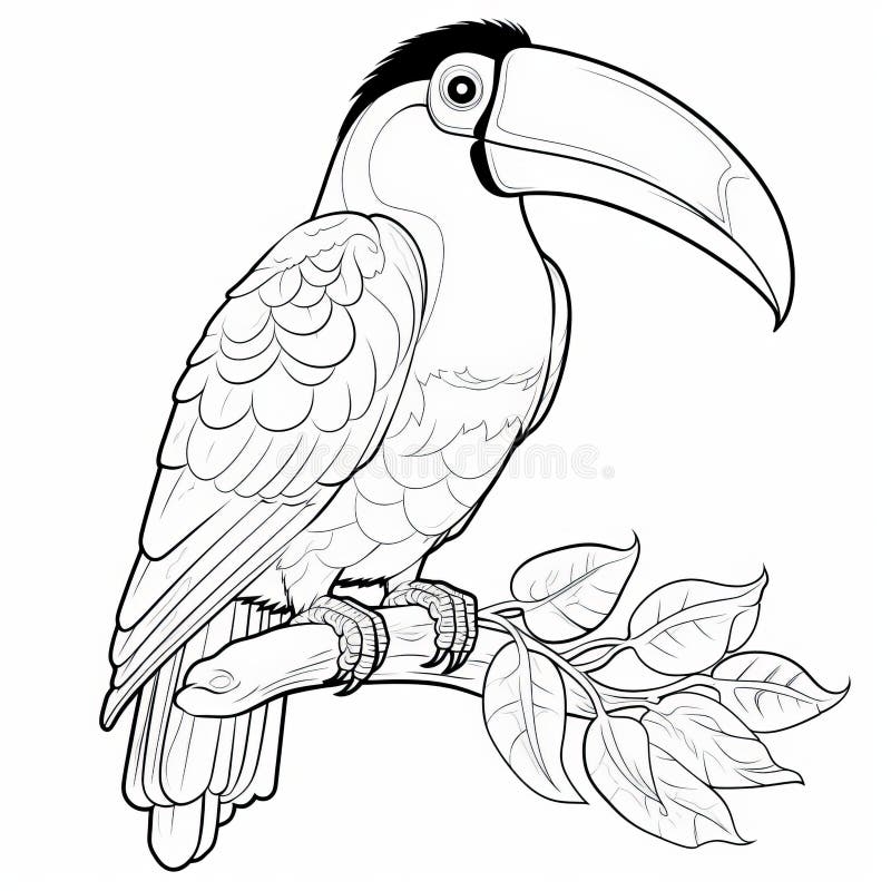 Toucan coloring pages stock illustrations â toucan coloring pages stock illustrations vectors clipart