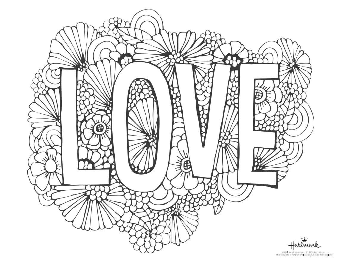 Free printable valentines day coloring pages