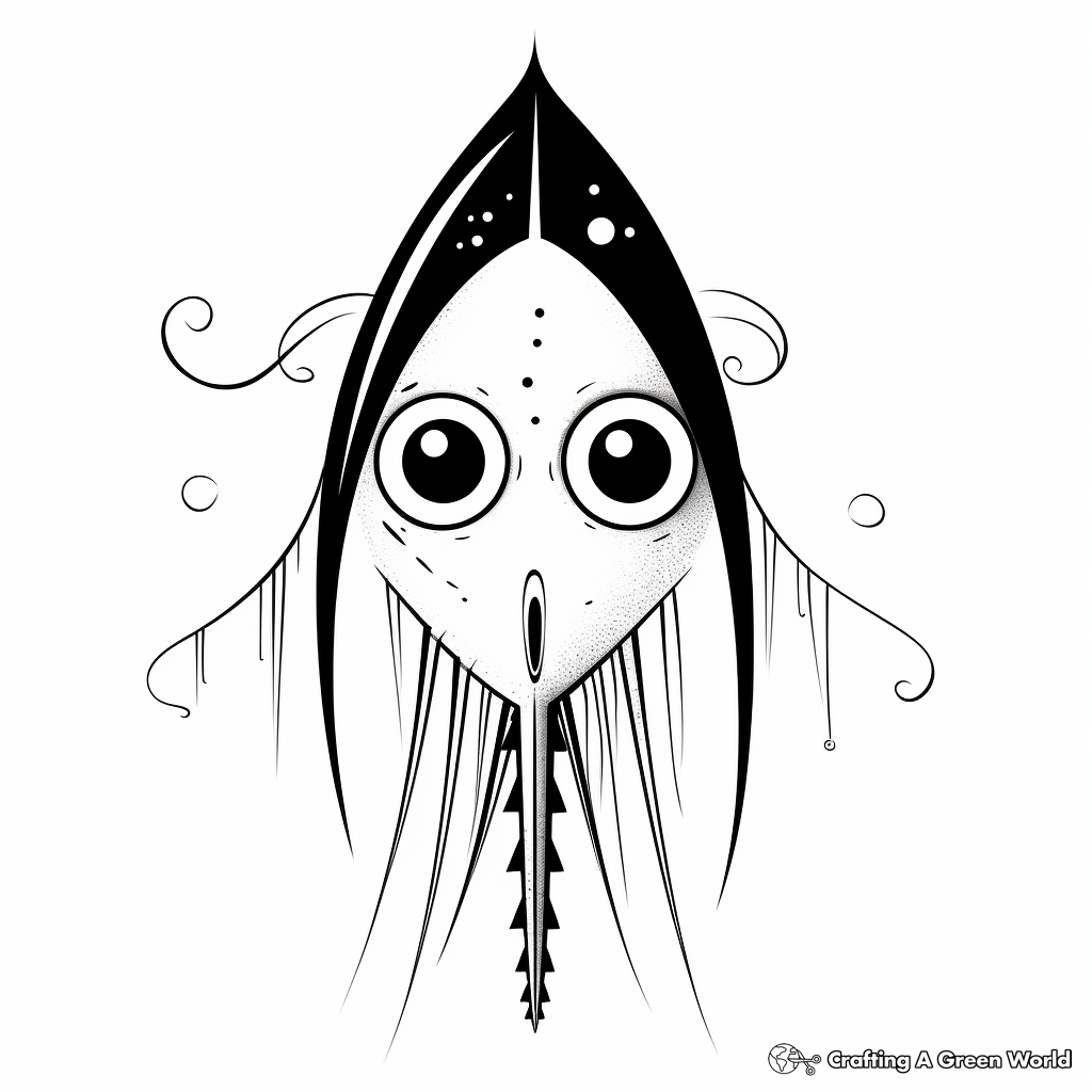 Vampire squid coloring pages