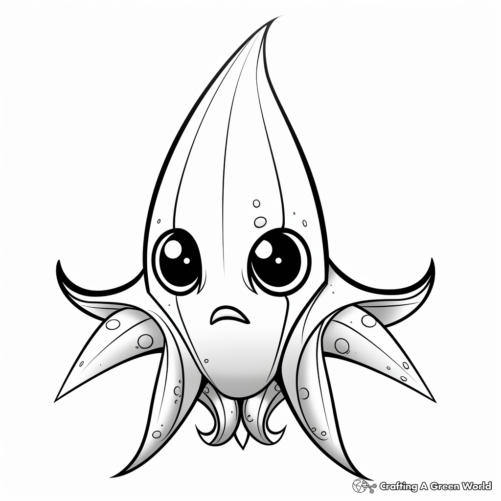 Vampire squid coloring pages