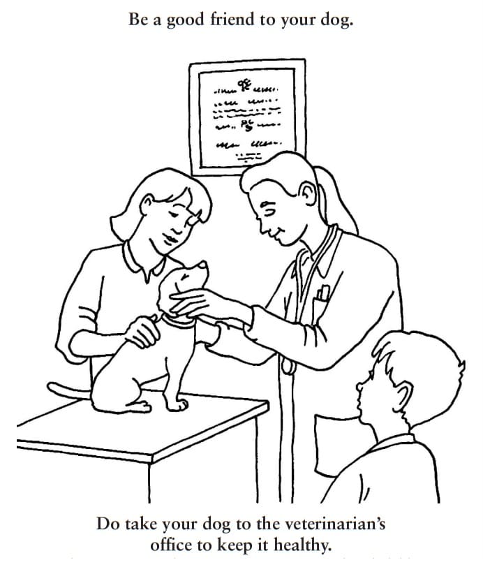 Veterinarian coloring pages