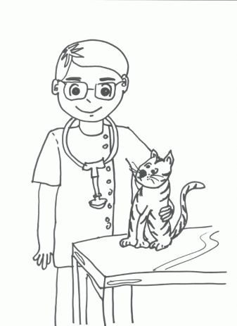 Cat veterinarian coloring pages coloring pages animal coloring pages animal hospital