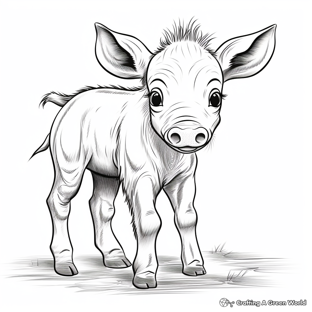Warthog coloring pages