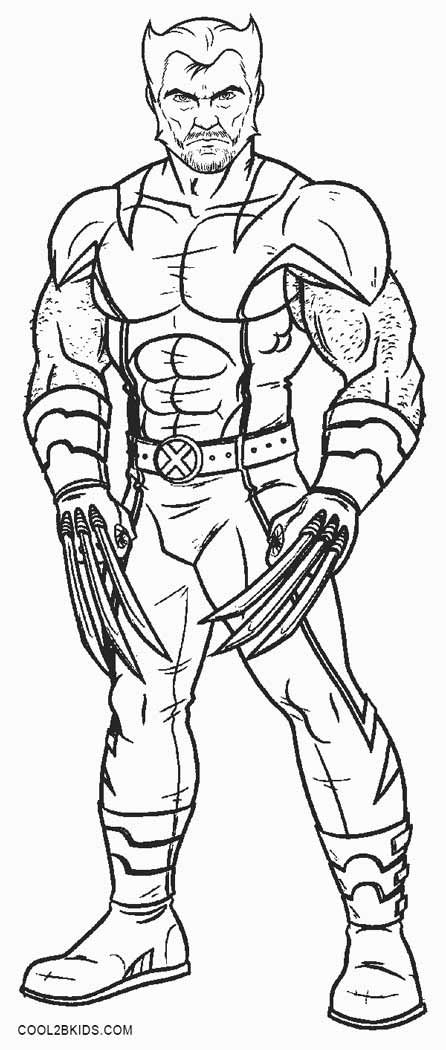 Printable wolverine coloring pages for kids coolbkids vingadores para colorir pãginas de colorir animais wolverine desenho