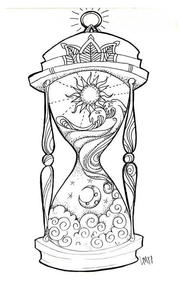 Hourglass small art print hour glass drawing design day into night night into day time is relative i think aâ small art prints small art hourglass tattoo