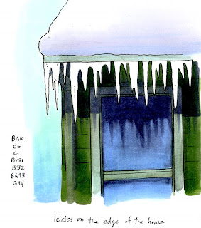 I like markers coloring icicles