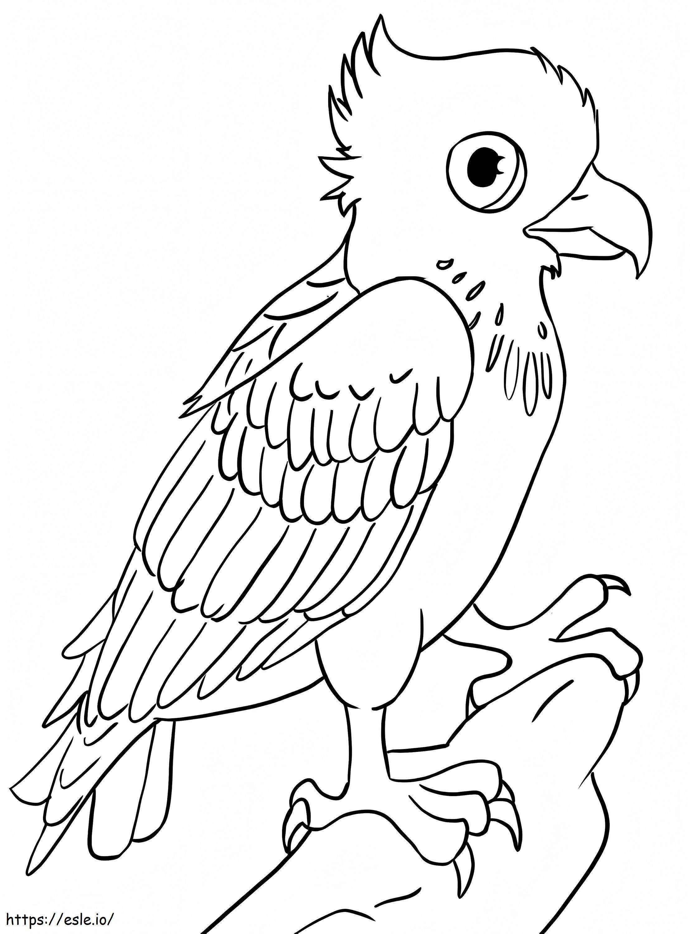 Little osprey coloring page